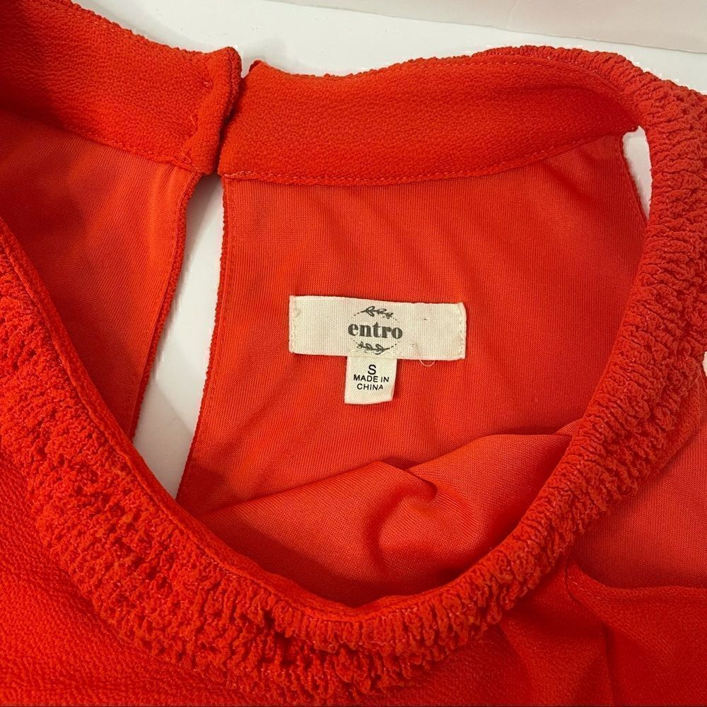 Entro | Dress/ orange/ cold shoulder - Picture 8 of 15